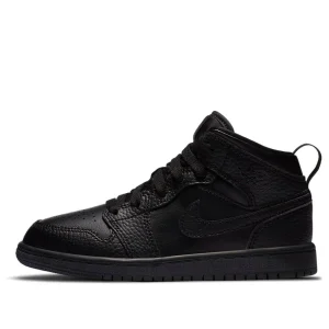 (PS) Air Jordan 1 Mid 'Triple Black' 640734-091