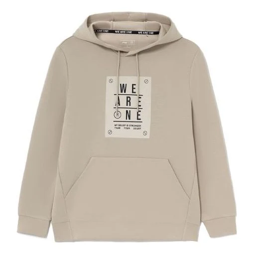 Li-Ning Wade Series Printing Hooded Pullover 'Brown' AWDS193-2