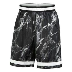 Nike DRI-FIT Basketball Quick Dry Loose Sports Shorts Black White DD0566-010