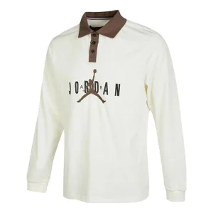 Air Jordan SS23 Jumpman Logo Polo T-Shirt 'White' DV7655-133