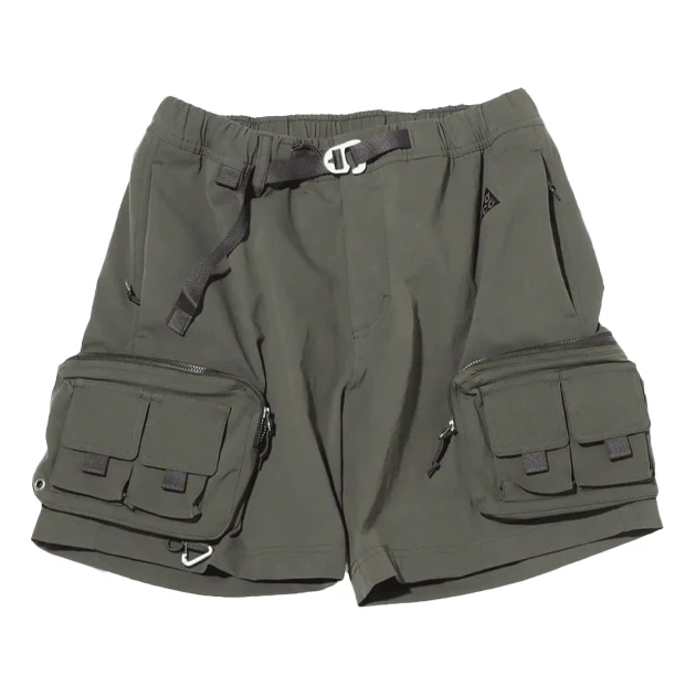 Men's Nike x ACG Solid Color Waist Cargo Shorts Us Edition Military Green DH8347-355