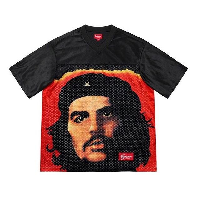 Supreme Che Football T-Shirt 'Black Red' SUP-SS21-698