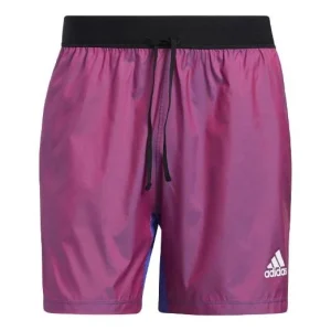 adidas Primeblue Short Contrasting Colors Training Sports Shorts Metallic Red GM0477