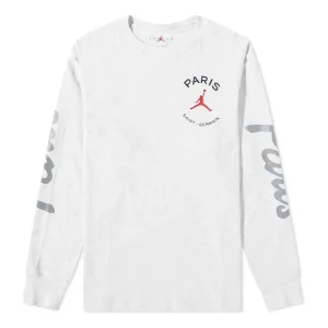 Air Jordan Paris Saint-Germain Long-Sleeve T-Shirt 'Grey' DJ0409-051