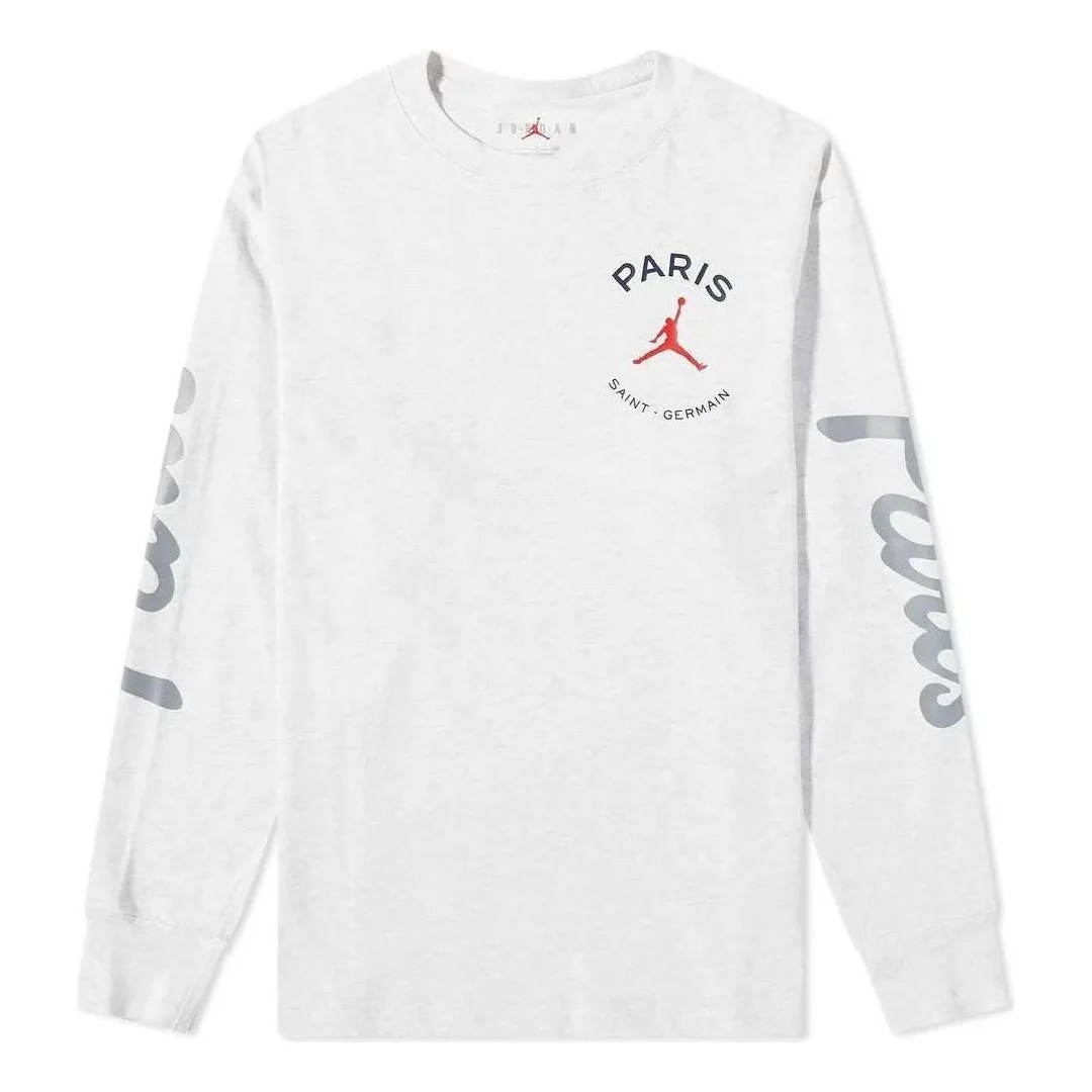 Air Jordan Paris Saint-Germain Long-Sleeve T-Shirt 'Grey' DJ0409-051