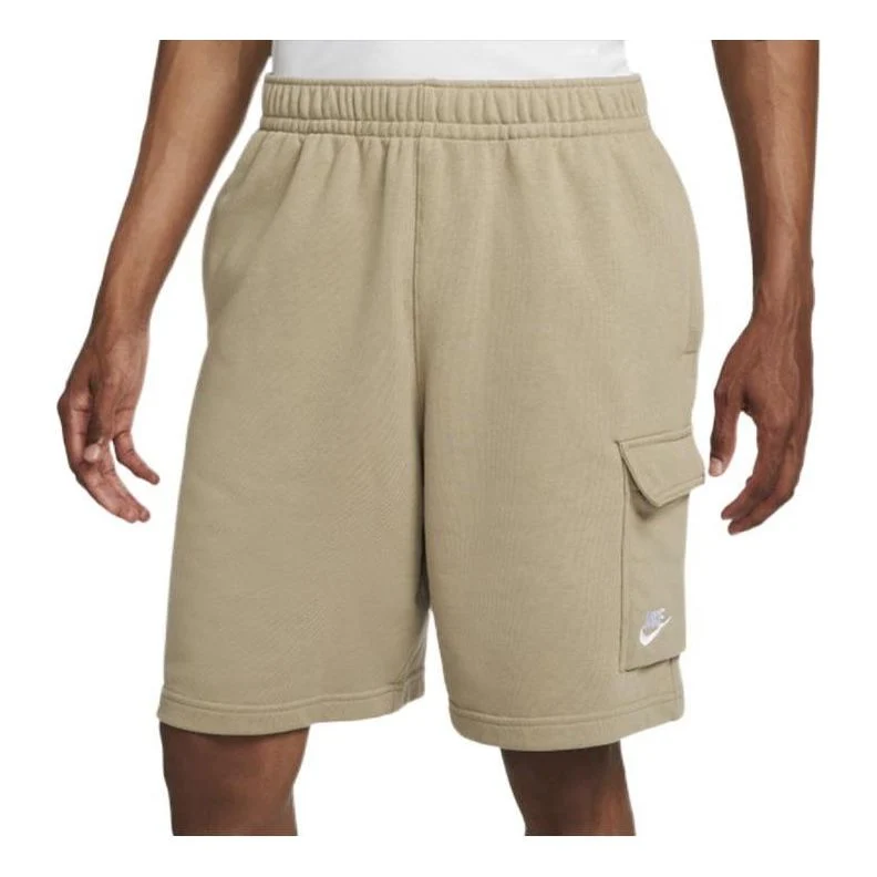 Nike Sportswear Club Cargo Big Pocket Solid Color Sports Shorts Khaki DD7015-247