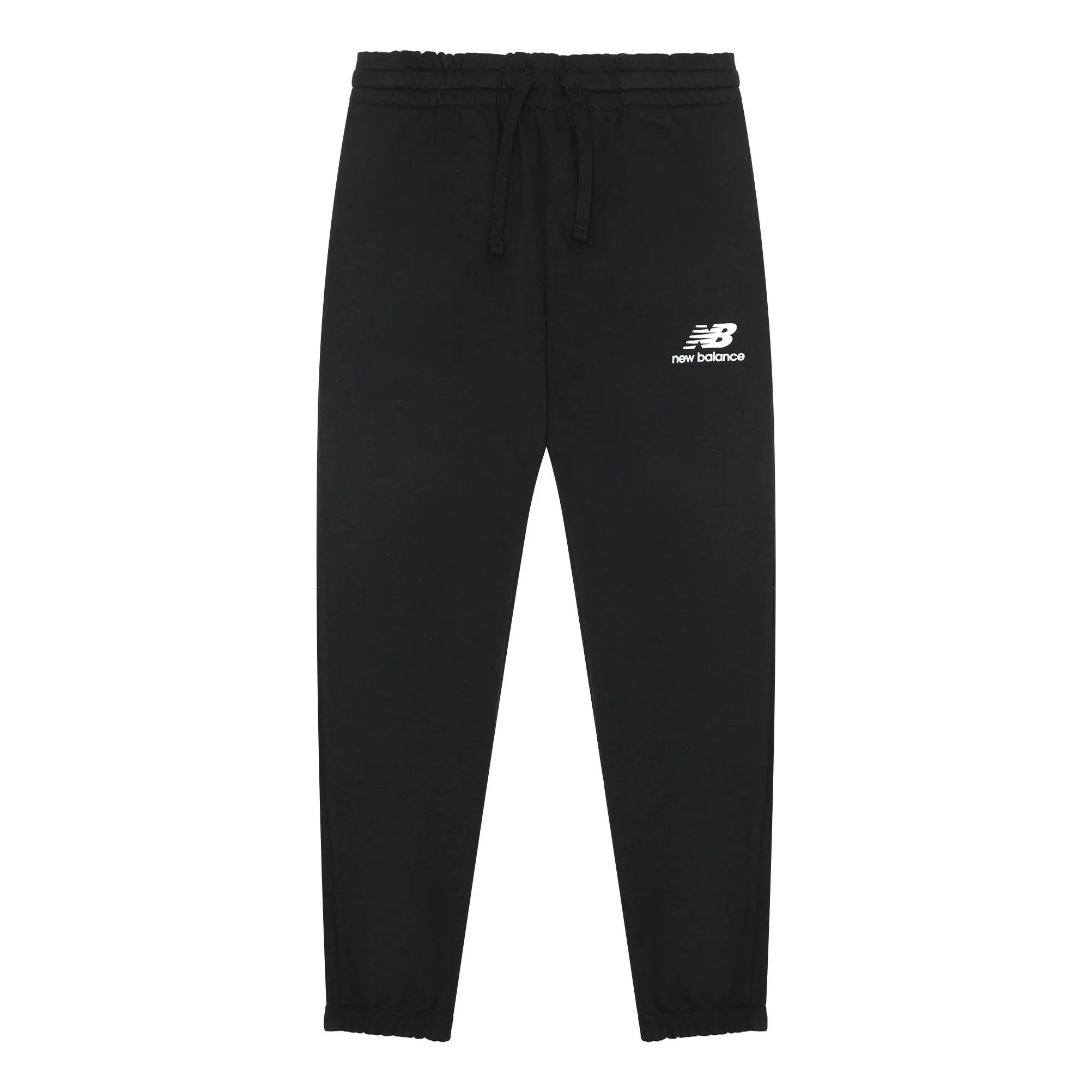New Balance Essentials Stacked Logo Sweatpants Asia Sizing 'Black White' AMP31539-BK