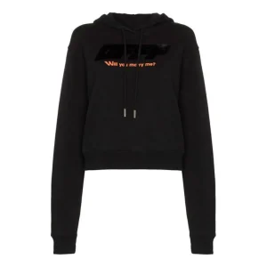 (WMNS) Off-White Modern Obstacles Loose Cotton Black OWBB016F180030581010