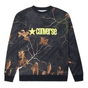 Converse Realtree Printed Crew Neck Sweatshirt Asia Sizing 'Black' 10019970-A04