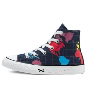 (GS) Converse x Geography Class Chuck Taylor All Star High 'Blue Red Yellow' 668455C
