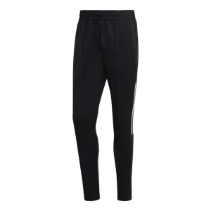 Men's adidas Solid Color Stripe Straight Casual Sports Pants/Trousers/Joggers Black HG2064