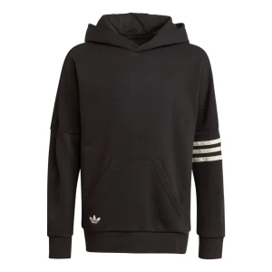 (GS) adidas Originals Adicolor Hoodie 'Black White' HK9699