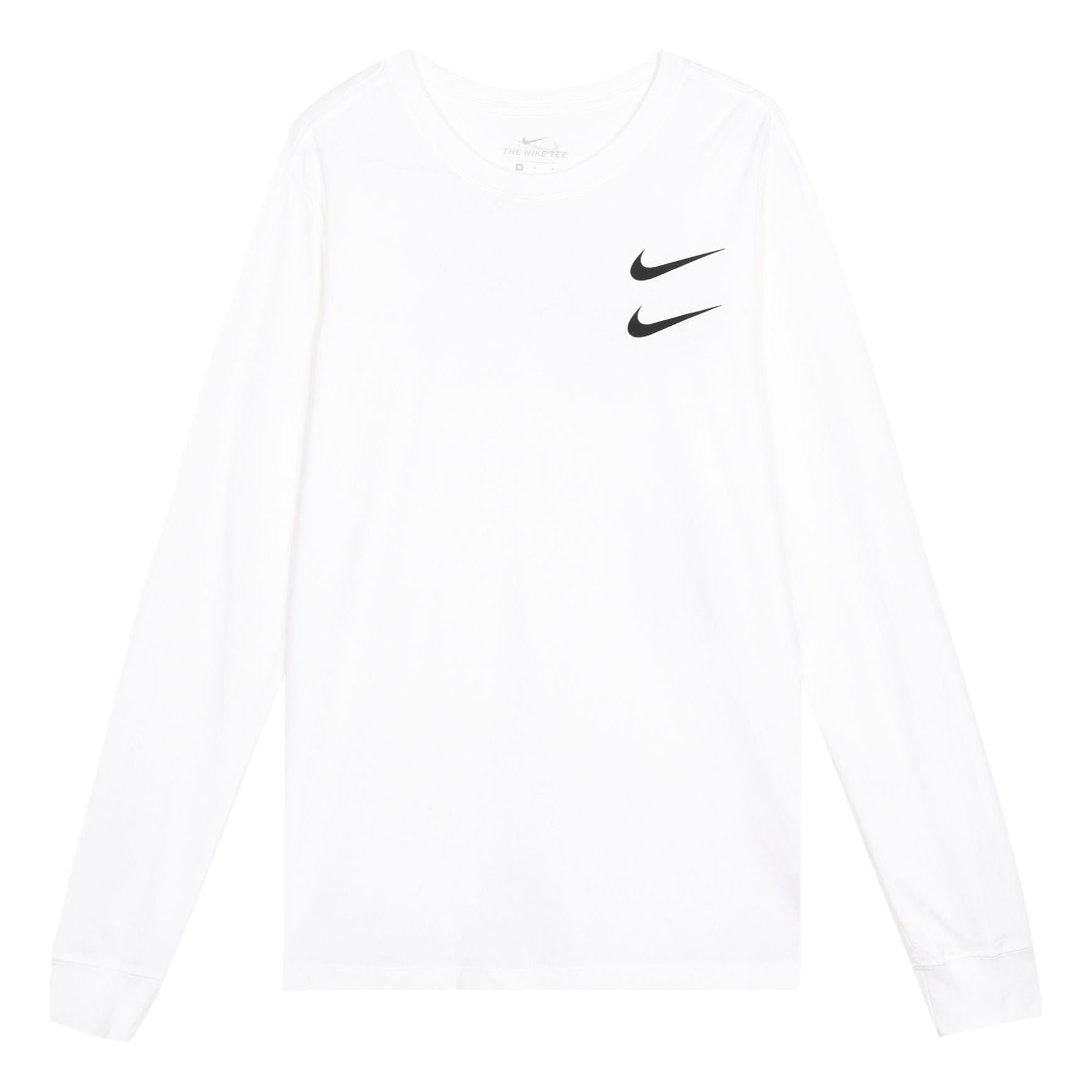 Nike Sportswear Swoosh LS Tee US Edition Round Neck Long Sleeves White CK2259-100