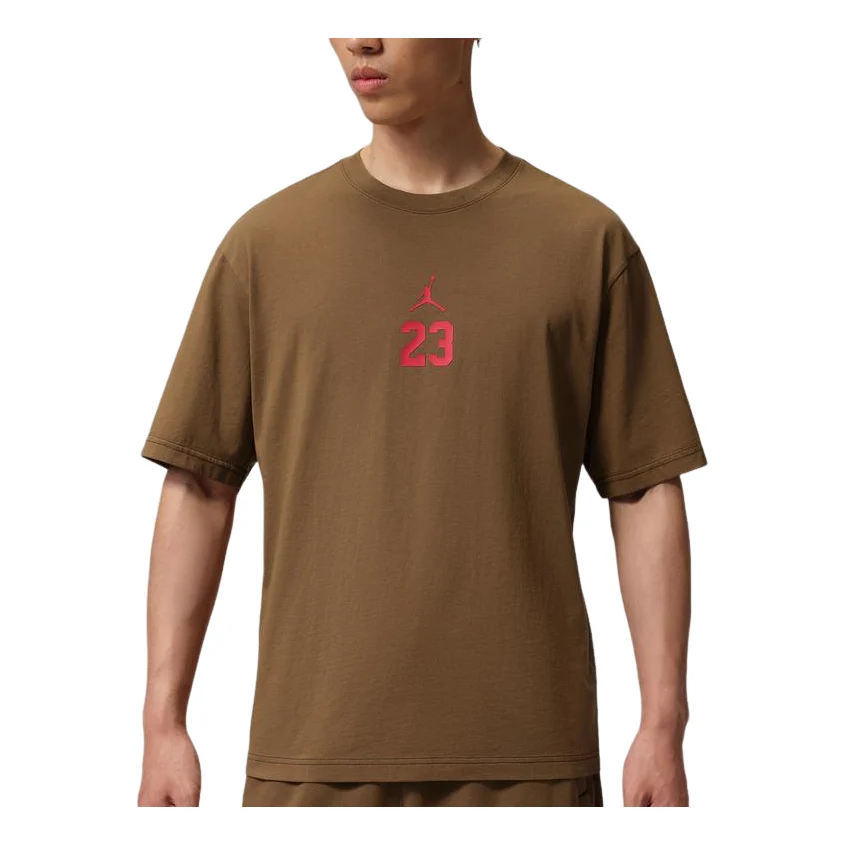 Jordan T-Shirt Asia Sizing 'Mosswood Brown' IW2015-235