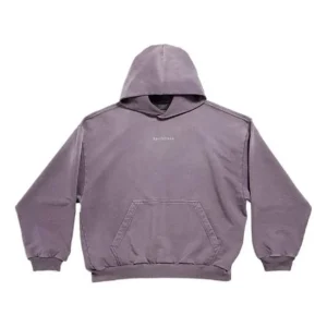 Balenciaga Back Hoodie 'Purple Grey' 767877TPVK25500