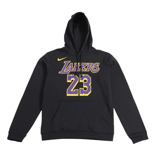 Nike lakers LeBron James Basketball Sports Fleece Lined Pullover Black AV0401-010