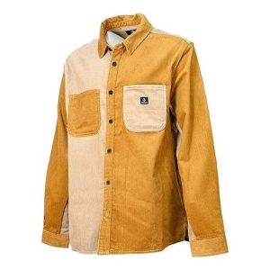 Converse Colorblock Corduroy Shirt Asia Sizing 'Brown Tan' 10023519-A03