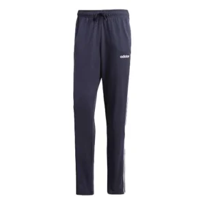 adidas Plaid Applique Knitted Sports Long Pants Men Blue DU0457