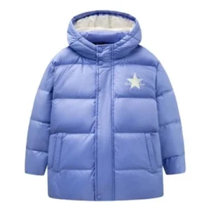 (GS) Converse Logo Printed Down Jacket Asia Sizing 'Purple White' CV2342014PS-003