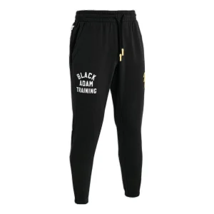 Under Armour Project Rock Black Adam Rival Fleece Pants 'Black Yellow' 1377750-001