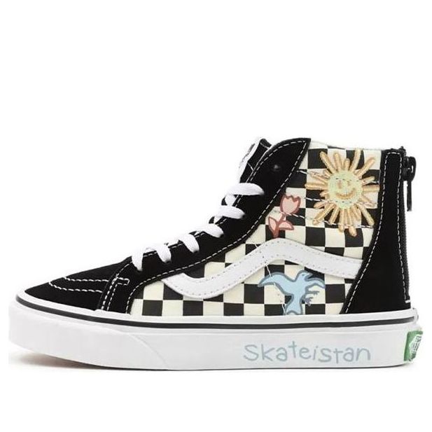 (PS) Vans x Skateistan SK8-HI Zip 'Black White' VN000W9W89C