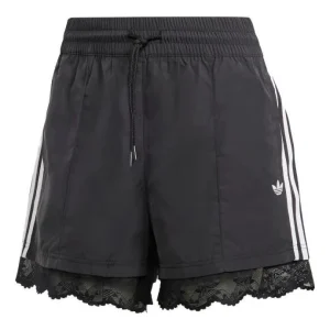 (WMNS) adidas originals Lace Trim 3-Stripes Shorts Asia Sizing 'Black' II5605