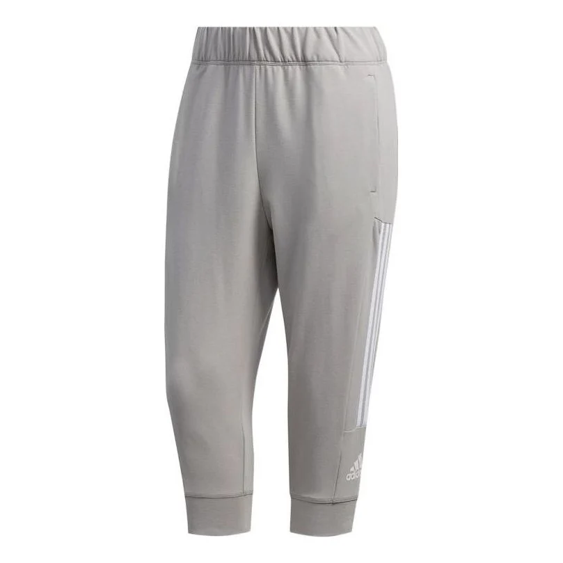 adidas 3 Stripes Capri Pants Asia Sizing 'Grey' FL2363
