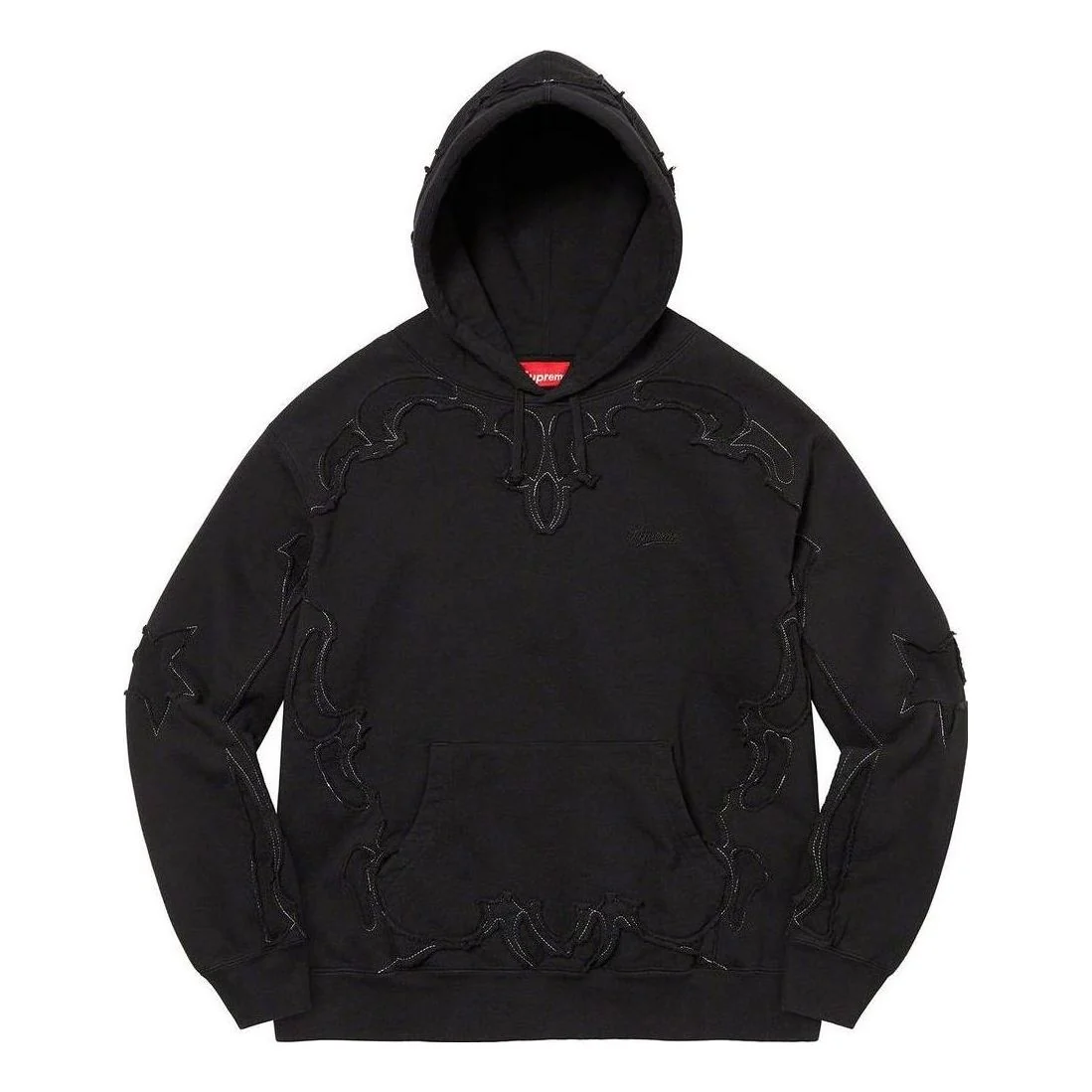 Supreme Western Cut Out Hooded Sweatshirt 'Black' SUP-SS23-217