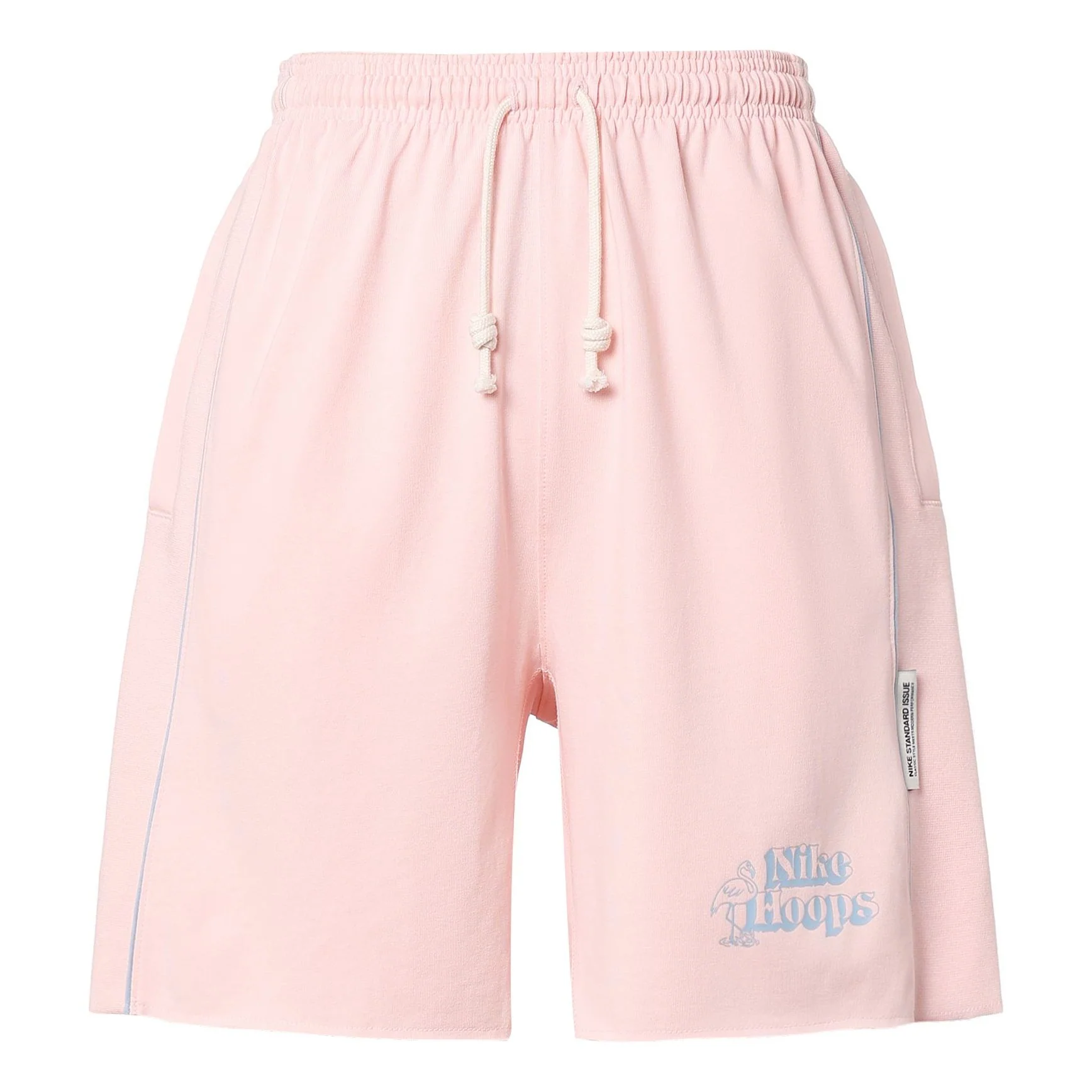 Nike Standard Issue Printing Logo Solid Color Straight Shorts Pink DH7384-610