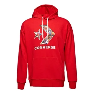 Converse Star Chevron Hoodie Asia Sizing 'Red' 10017833-A03