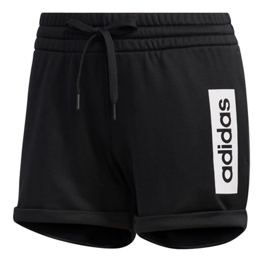 (WMNS) adidas Colorblock Shorts Asia Sizing 'Black White' FM6130