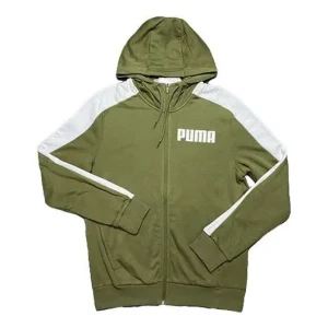 PUMA Hooded Zipper Jacket Military Green 845162-06