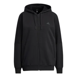(WMNS) adidas Word Fleece Hoodie Asia Sizing 'Black' HM2814