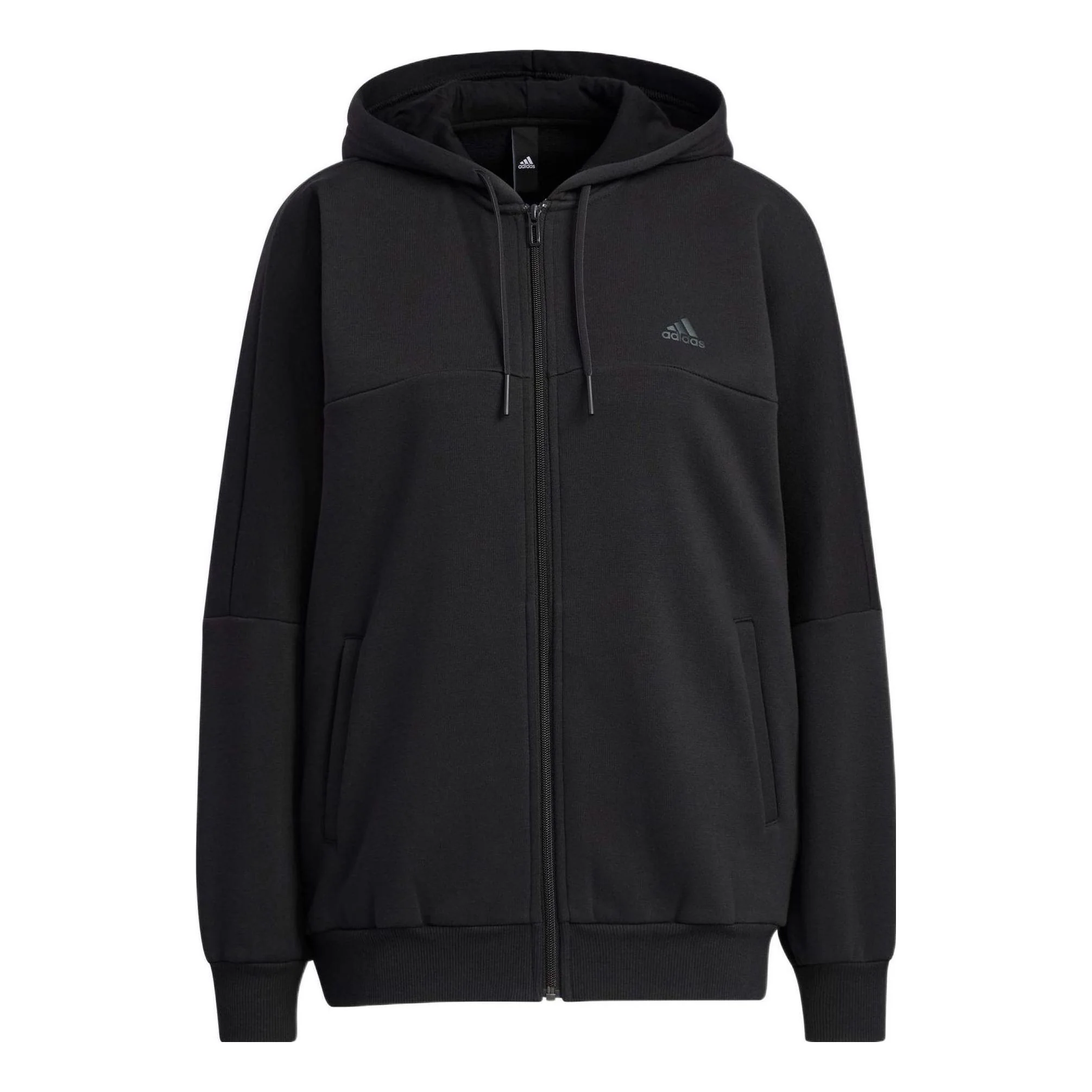 (WMNS) adidas Word Fleece Hoodie Asia Sizing 'Black' HM2814
