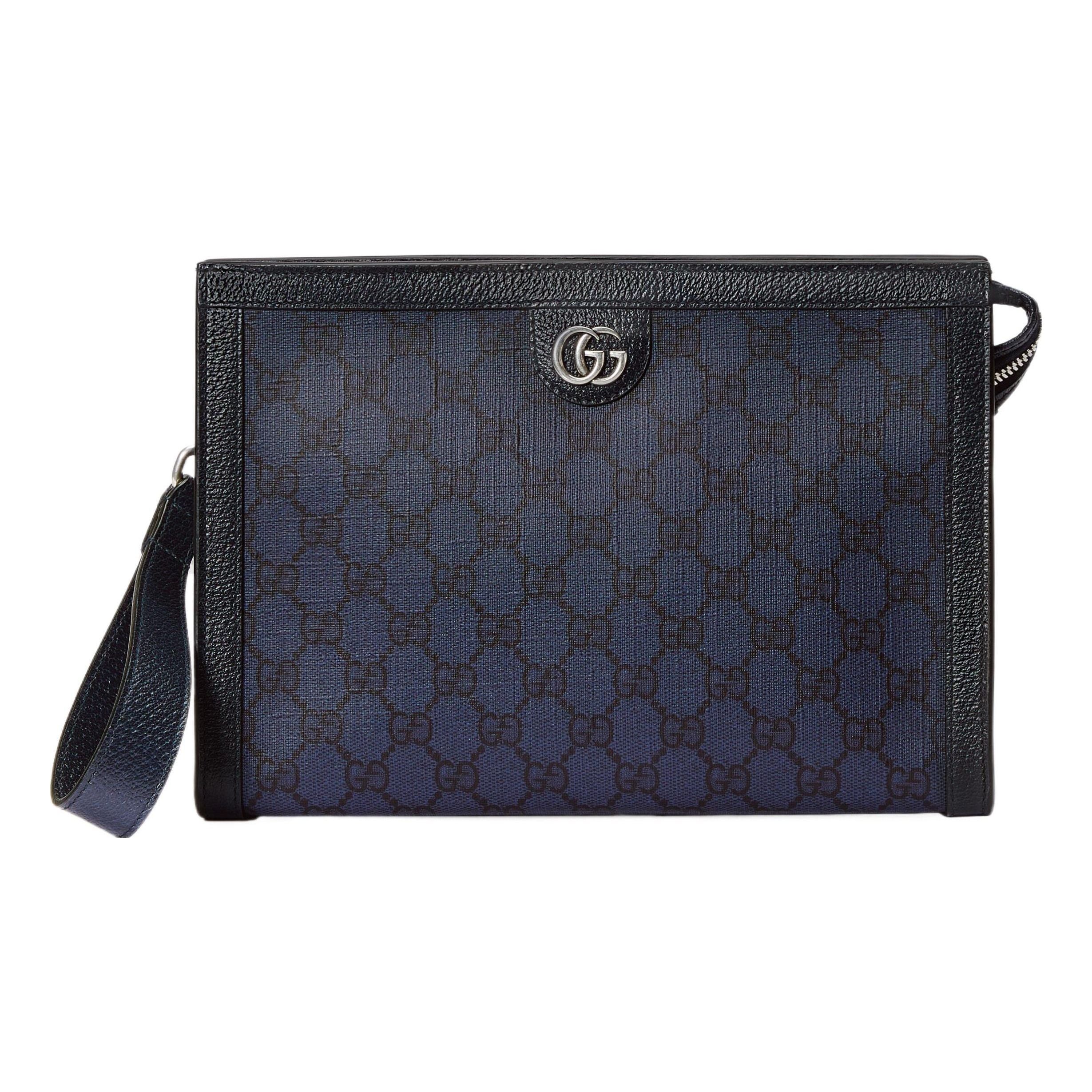 Gucci Ophidia GG Supreme Canvas Pouch 'Dark Blue' 760243-UULBN-4055