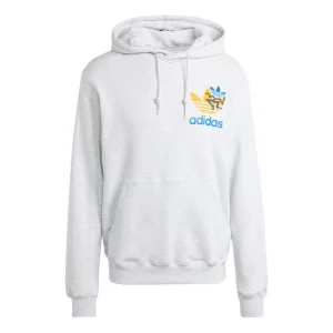 adidas Trefoil Hoodie Asia Sizing 'Light Grey' IS2913