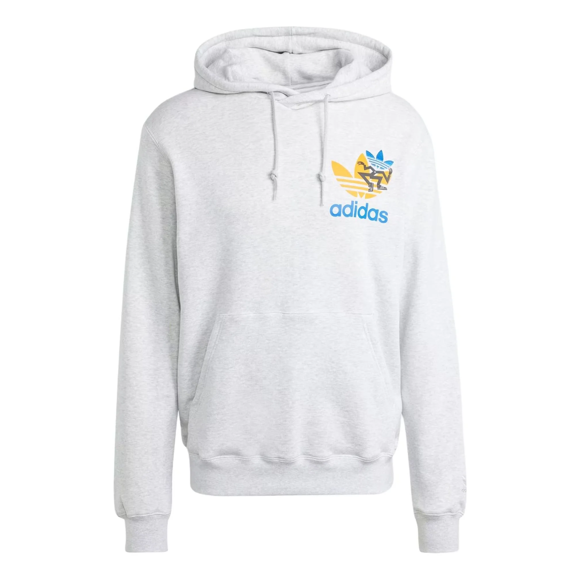 adidas Trefoil Hoodie Asia Sizing 'Light Grey' IS2913