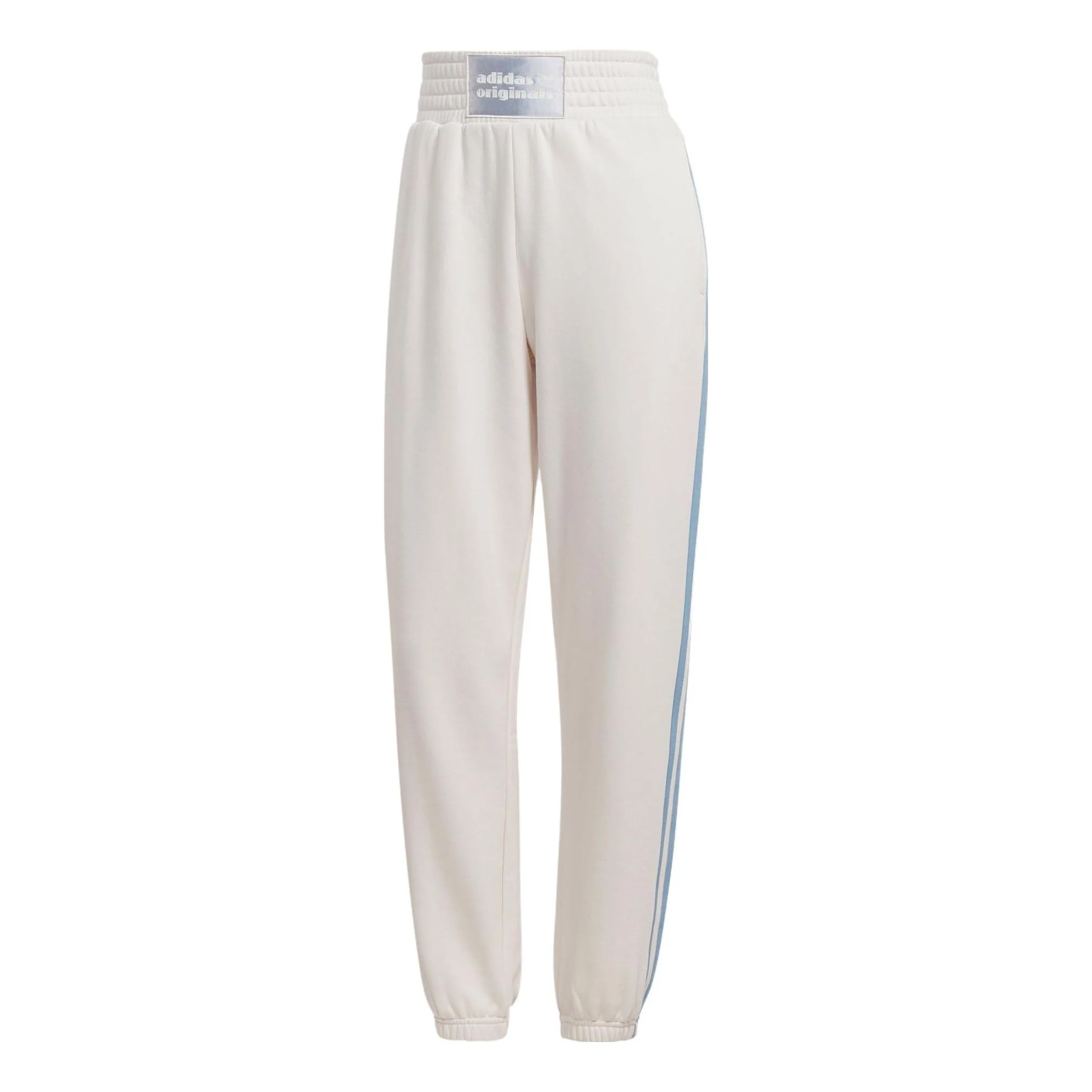 (WMNS) adidas Originals High Waist Sweatpants 'White Blue' IC8510