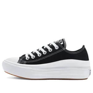 (WMNS) Converse Chuck Taylor All Star Move Low 'Black' 570256C