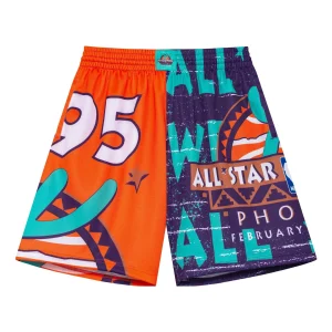 Mitchell & Ness x NBA All-Star 1995 Jumbotron 3.0 Shorts 'Orange Purple' PSHR4984-ASG95PPPMTWH