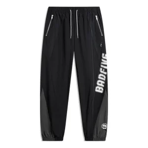 Li-Ning BadFive Graphic Sports Pants 'Black Grey' AYKU391-3