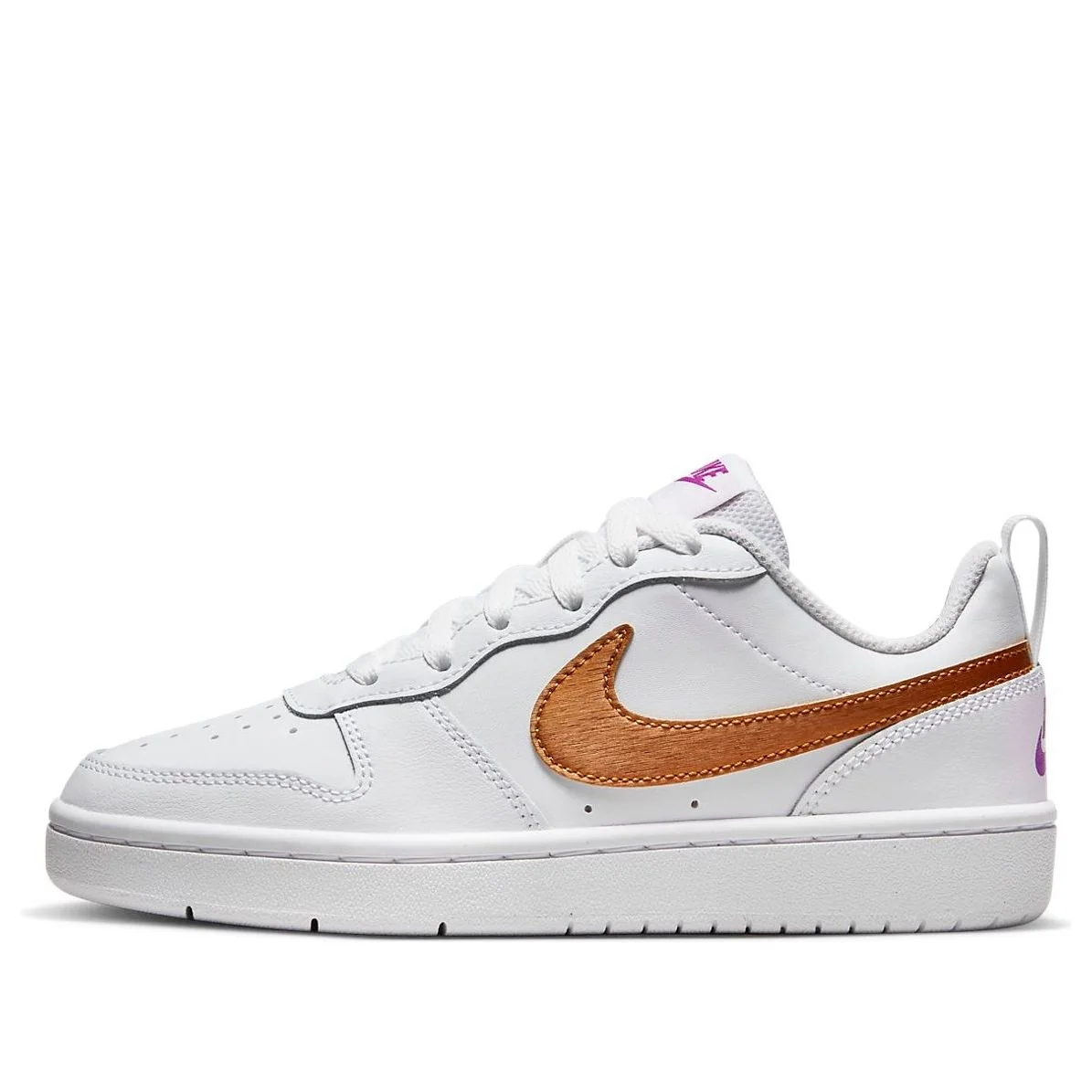 (GS) Nike Court Borough Low 2 SE 'White Metallic Copper' DQ5979-100
