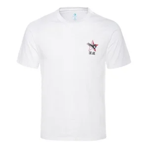 Men's Converse Pattern Sports Short Sleeve White 10018488-A01