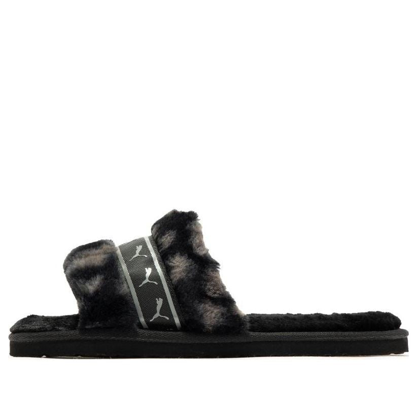 (WMNS) PUMA Fluff Remix Animal BX 'Black Grey' 390970-02