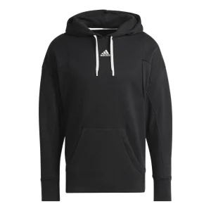 Men's adidas Logo Printing Hooded Long Sleeves Black HC3479