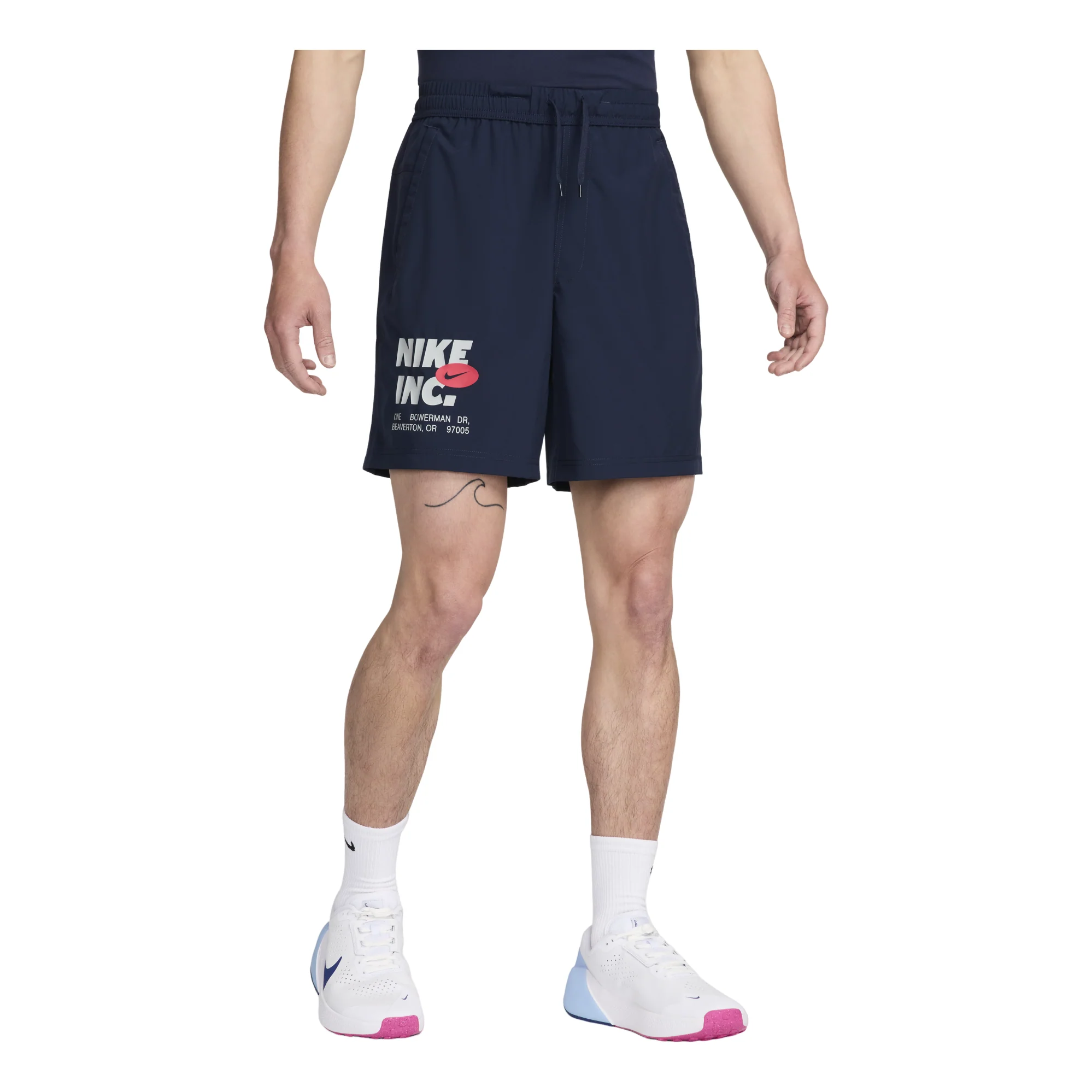 Nike Form Dri-FIT 7" Unlined Fitness Shorts 'Navy White' FN3993-451