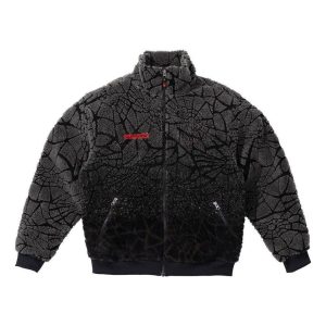 Supreme x Spyder Web Polar Fleece Jacket 'Black Grey' SUP-FW22-820