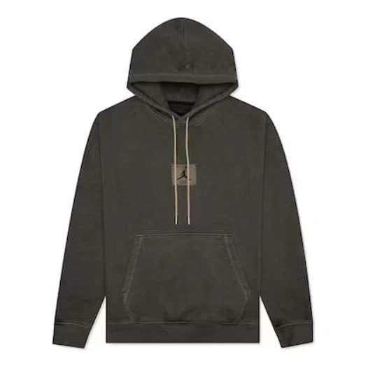 Air Jordan Flight Heritage Washed Fleece Pullover Hoodie 'Black' DA9789-010