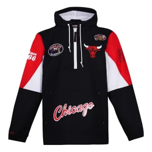 Mitchell & Ness x NBA Chicago Bulls Origins Pullover Hoodie 'Black' OJPO5033-CBUYYPPPBLCK