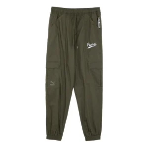 PUMA Pocket Cuff Shorts 'Olive Green' 538357-70